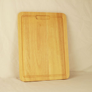 Rubberwood Cutting Board 38x28x1.5cm Rectangle Kitchen Chopping <b>Block</b> Multi-functional Work Surface - Product Image 1