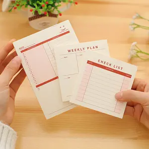 Mini planejador diário de bolso personalizado de fábrica, para fazer lista de apagar, bloco de notas personalizado em massa