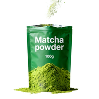 Disesuaikan kualitas Matcha organik bubuk teh hijau 100g/tas kemasan Matcha