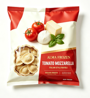 Sachet à trois soudures latérales et à soudure dorsale, personnalisable, écologique, de qualité alimentaire, thermoscellable, avec options de taille et de matériaux variés pour la personnalisation