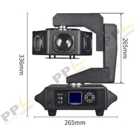6 pièces 40W RGBW LED tête mobile lumières de scène simple volant magnétique Disco lumière pour DJ bal Bar fête danse Club éclairage stroboscopique