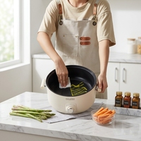 Cuisinière électrique à pression multifonctionnelle à double couche antiadhésive la plus vendue, 5L, cuisinière électrique