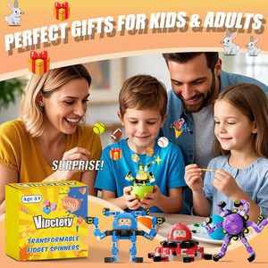 Vipctery Fidget Spinners Jouets de voyage pour enfants et adolescents Jouets sensoriels portables Autisme 5 à 7 ans Plastique Unisexe - Product Image 6