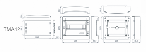 <b>Waterproof</b> Plastic <b>Box</b> TMA(HA) Series HA-12 Distribution <b>box</b> - Product Image 2