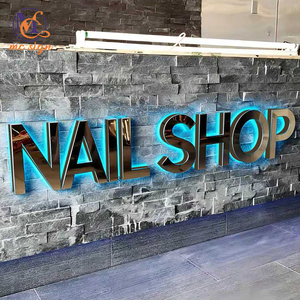 Enseigne lumineuse LED en métal 3D personnalisée pour les magasins de détail, les cafés, les boutiques de desserts, les salons de coiffure, les façades, les halls d'entrée - Product Image 3