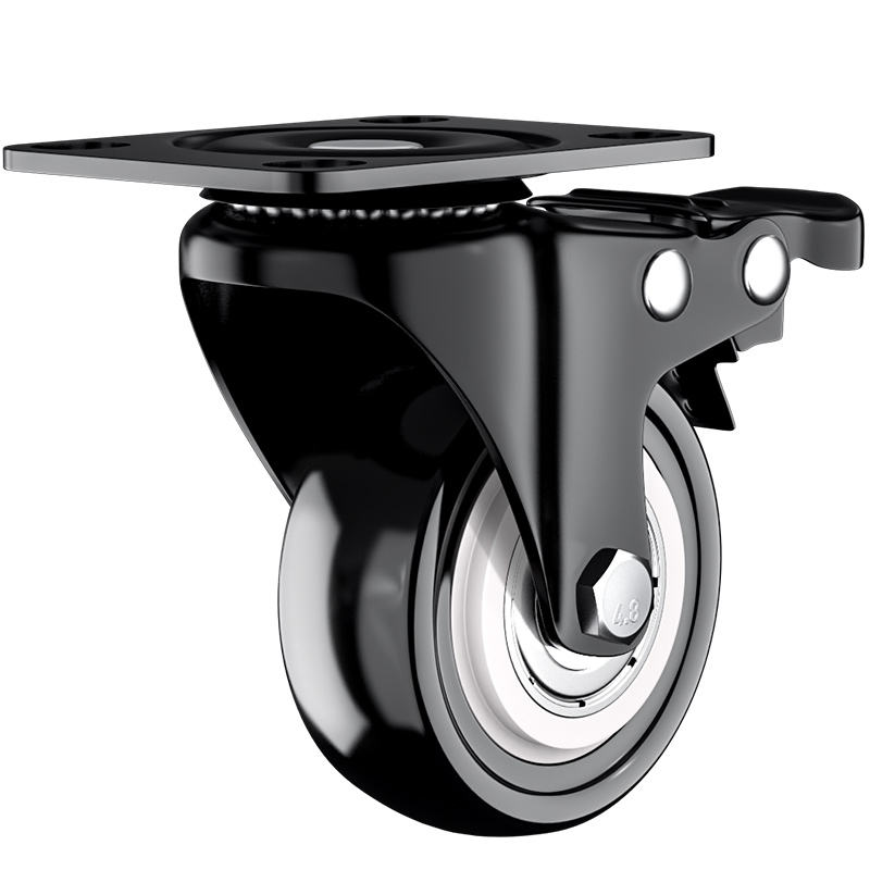 Nylon Casters Wheels Ball Bearing Medium Duty Castor Swivel Wheel Handcart Cabinet Furniture Universal Caster