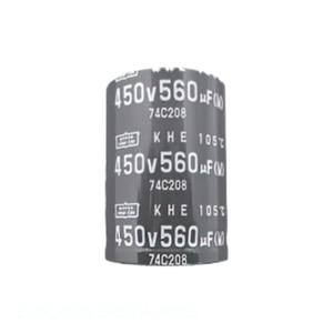 คาปาซิเตอร์ช่อง560 uF 20% 450V ช่อง TH 560 uF ตัวเก็บประจุผ่านรู ELXQ451VSN561MA50S - Product Image 1