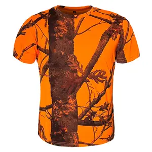 3D Boar Deer Smocked Polo Fleece Solid Custom Women Ladies Blaze Orange Camouflage Camo Fishing Hunter Hunting T Shirts For Men