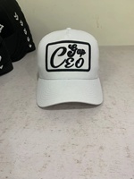 Gorra Trucker Formal de 5 Paneles de Mezclilla Bordada con Impresión Personalizada y Visera de Espuma Premium