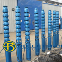 Pompe submersible pour puits profond à grande vitesse (100 m/h) certifiée CE, 380V/440V/480V/600V, 7,5-410kW, haute pression, multistage, AC
