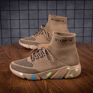 Fabrieksgemaakte custom fashion sneakers voor volwassenen, EVA mesh, grote maten, casual schoenen, herensport schoenen, wandelschoenen, sokken-schoenen - Product Image 4