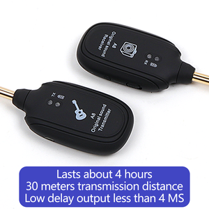 <strong>Wireless</strong> <strong>Guitar</strong> <strong>System</strong> <strong>Guitar</strong> <strong>Transmitter</strong> <strong>Receiver</strong> Rechargeable 4 Channels for Electric <strong>Guitar</strong> Bass - Product Image 3