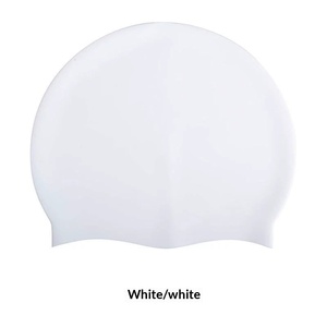 Bonnets de bain personnalisés en silicone couleur unie pour adultes aux cheveux longs, personnalisation du logo, commandes en petites séries acceptées, usine du Zhejiang - Product Image 5