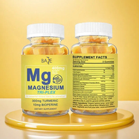 Gommes de supplément de magnésium pour adultes 400MG avec vitamine B6 B12 Glycinate de magnésium pour l'équilibre hormonal