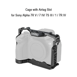 Cage pour appareil photo en alliage d'aluminium SmallRig 5583 avec emplacement pour AirTag et fixation rapide Arca-Swiss pour Alpha <span class=keywords><strong>7R</strong></span> V/7 IV/7S <span class=keywords><strong>III</strong></span>/1/<span class=keywords><strong>7R</strong></span> IV - Product Image 2