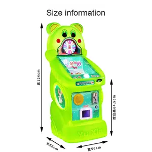 Máquina de juego que funciona con monedas para niños en forma de oso, juego interactivo divertido para niños - Product Image 2
