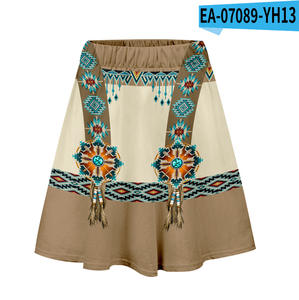 <span class=keywords><strong>Gonne</strong></span> Corte Estive Personalizzate con <span class=keywords><strong>Motivi</strong></span> Etnici Indiani per Donne 2023 - Product Image 2