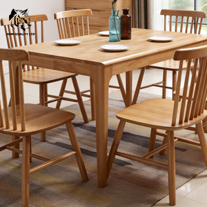 Fournisseur chinois, prix bas, personnalisable, grand stock, prêt à être expédié, table de salle à manger, nouvelle mode, meubles de salle à manger en bois. - Product Image 4