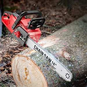 Motosega Elettrica <span class=keywords><strong>Professionale</strong></span> Senza Fili da 16 Pollici, 21V con <span class=keywords><strong>Batteria</strong></span> al Litio, Sega Portatile per Taglio Alberi - Product Image 5