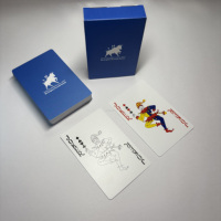 Cartes de poker en plastique personnalisées de haute qualité, 32 cartes/54 cartes, logo personnalisé, PVC imperméable, cartes en plastique pour l'Arabie Saoudite, le Koweït et le Qatar