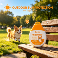 Crème Protectrice Cutanée pour Animaux de Compagnie en Marque Blanche, Formule Solaire Douce et Non Irritante pour Chiens et Chats, Utilisation Quotidienne en Extérieur