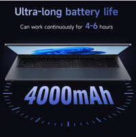 Neuankömmling 15,6 Zoll tragbarer Laptop mit N4000 Wins10 Netbook 8GB 256GB englische Tastatur Wireless-Funktion