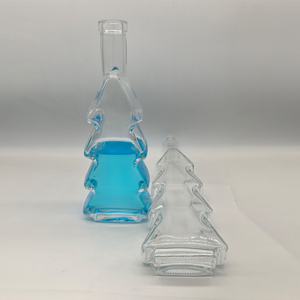 Tùy Chỉnh 750Ml & 500Ml Rõ Ràng Chai Thủy Tinh Trong Giáng Sinh Hình Dạng Cây Dập Nóng Bề Mặt Nút Kính-Kín Whiskey Rượu Vang - Product Image 5