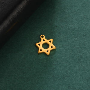 गहने के लिए डेविड आकर्षण का सितारा स्टेनलेस स्टील डिय हस्तनिर्मित नेकलेस ब्रेसलेट इयररिंग हेक्साग्राम पेलेंट - Product Image 3