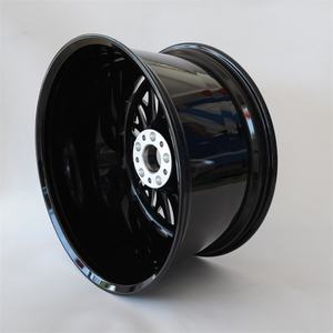 PCD 5x120mm forgiatura su misura ruote in alluminio lucido nero pittura <span class=keywords><strong>cerchi</strong></span> ruota realizzati in alta qualità e Design personalizzato cerchio - Product Image 4