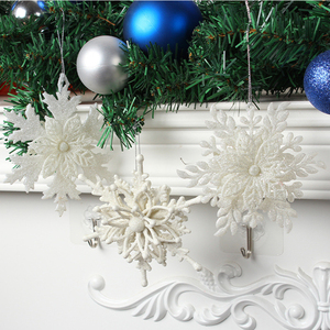 Decoración Navideña para el Hogar, Copos de Nieve Blancos 3D, Adornos Colgantes de Copos de Nieve para Centros Comerciales - Product Image 2