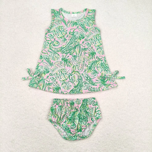 Vêtements d'été en gros pour bébés et tout-petits : Ensemble short et t-shirt à manches courtes imprimé <span class=keywords><strong>Lilly</strong></span> – Collection Boutique pour enfants - Product Image 3