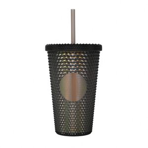 Sinh thái thân thiện sản phẩm 2024 16oz màu xách tay đôi tường nhựa Tumblers với ống hút - Product Image 4