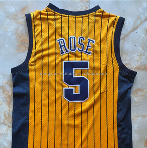 Pronto para enviar Jermaine ONeal Azul Marinho Melhor Qualidade Costurado Basquete Jersey - Product Image 5