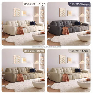 أريكة سرير كهربائية حديثة من القماش بإطار خشبي مع وظيفة التدليك والتحكم عن بعد لغرفة المعيشة والغرف الصغيرة، لا تحتاج إلى مساحة جدارية كبيرة - Product Image 2