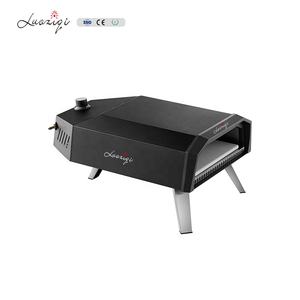 Grande fornello per pizza a legna da esterno in acciaio inossidabile da ristorante in ghisa con forno a gas portatile da 12 pollici per pizza - Product Image 5