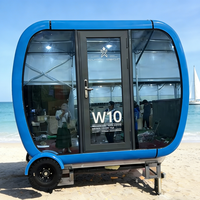 Mini bureau mobile, cabine compacte, espace de travail modulaire pour un travail à distance flexible et une utilisation commerciale temporaire