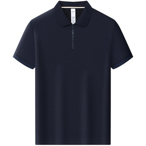 Polo Shirt Short Sleeve Solid Color Cotton Workwear Daily Wear Uniforms Corporate Collared Apparel - Product Image 1