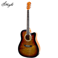 2023 gros HT-G41 guitare acoustique basse bois pour débutants 41 pouces Guitarra personnalisable