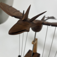 Sculpture cinétique de dragon en bois artisanal de qualité supérieure, décoration pour bars de luxe, restaurants, bureaux d'accueil d'hôtels et centres commerciaux