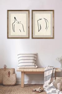 Clásico mujeres Sexy figura arte de la pared de la espalda desnuda para el cuarto de baño decoración del hogar - Product Image 2