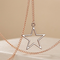 Chaîne en acier inoxydable argenté avec pendentif étoile, support de lunettes, boucle en silicone, bijoux pour femmes, vente en gros, personnalisation OEM