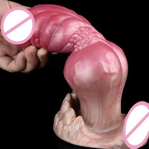 ของเล่นทางเพศรูปสัตว์ขนาดใหญ่ YOCY รุ่น Large Knot Wolf Dildo พร้อมจุกสุญญากาศสำหรับสอดใส่ทางทวารหนัก ทำจากซิลิโคน สำหรับผู้หญิงและผู้ชาย กระตุ้นช่องคลอด - Product Image 5