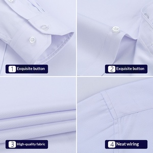 Chemises pour hommes bleu ciel officielles d'été à manches longues chinoises à <span class=keywords><strong>prix</strong></span> abordable - Product Image 5