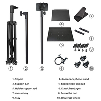 Bustier intérieur de salle de classe haute Performance 2500pro, support trépied extensible pour ordinateur portable