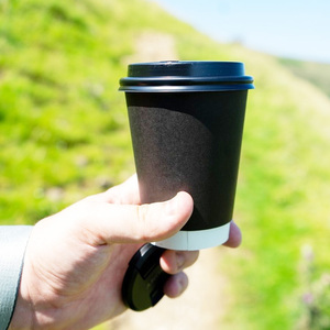 Custom <b>Logo</b> Disposable Double <b>Wall</b> Kraft Paper Biodegradable Eco-Friendly Food Grade Recyclable Hot Drink Takeaway Cups Lids - Product Image 3
