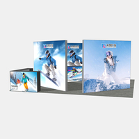 Boîte à lumière portable en tissu sans cadre en aluminium 6*4M avec impression par sublimation – Meilleur prix, commande en gros, directement de l'usine