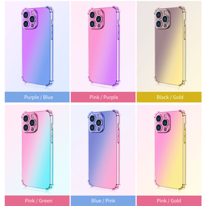 Custodia Bicolore per <span class=keywords><strong>iPhone</strong></span>, Cover Sfumata Colorata Graduale per <span class=keywords><strong>iPhone</strong></span> 15, Custodia Laser Sfumata per <span class=keywords><strong>iPhone</strong></span> 16 17 Trasparente - Product Image 3