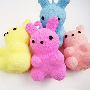 Custom Multicolor Rose Rabbit Valentine TPR Material Soft <b>Squishy</b> Stress Relief Toy for Unisex 5 to 7 Years - Product Image 5