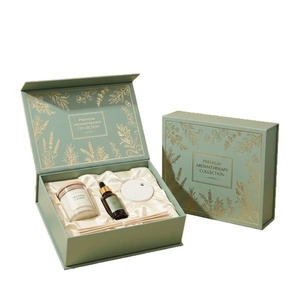 Custom <b>Book</b>-Shaped Scented Candle <b>Box</b> with Magnetic Flip Lid, Gold Foil Stamping, OEM Service & Fast Prototyping - Product Image 3
