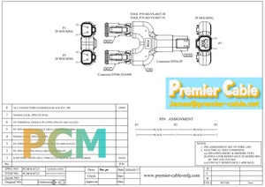 Deutsch DT Serisi Y Splitter Kablo Demeti DT04-2P - 2x DT06-2S Ağır Hizmet Tipi Su Geçirmez Adaptör, Otomotiv, Kamyon ve Endüstriyel Kablolama için - Product Image 6